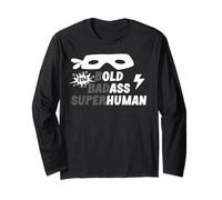 Bold Badass Superhuman Old Ass Human Old Ass Man Funny Dad Manche Longue