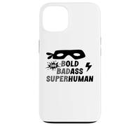 Bold Badass Superhuman Old Ass Man Funny Dad Old Ass Human Coque pour iPhone 13