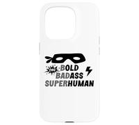 Bold Badass Superhuman Old Ass Man Funny Dad Old Ass Human Coque pour iPhone 15 Pro