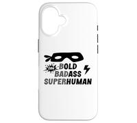 Bold Badass Superhuman Old Ass Man Funny Dad Old Ass Human Coque pour iPhone 16