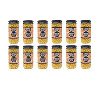 Bold Bean Co, Pois chiches biologiques, variétés Pedrosillano, favori des fabricants de houmous cuits lentement en petits lots. 12 x 660 g