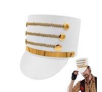 Bold Color Design: The nutcracker hat features bold color combinations that enhance adult marching band costumes, offering a striking appearance suitable for performances, Christmas celebrations, co
