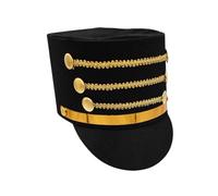 Bold Color Design: The nutcracker hat features bold color combinations that enhance adult marching band costumes, offering a striking appearance suitable for performances, Christmas celebrations, co