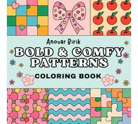 Bold & Comfy Patterns Coloring Book: 43 Simple, Relaxing Designs with Bold Lines for Stress-Free Coloring Fun.