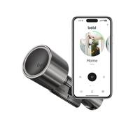 Bold - Elite Smart Lock Cylindre SX45 - Serrure de porte intelligente sans clé - Bluetooth & Wi-Fi - Installation facile - Contrôle par application - Argent