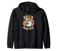 Bold is Beautiful, 4 juillet, Pygargue à tête blanche patriotique et drôle des États-Unis Sweat à Capuche