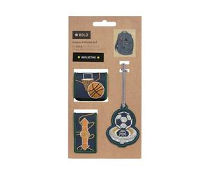 BOLD Lässig Set de pendentifs et de patchs (2 pièces) avec bouton-pression/BOLD Match School Patches Set Sport