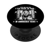 Bold Leadership Humour Funny Leader Lion Confidence PopSockets PopGrip Adhésif