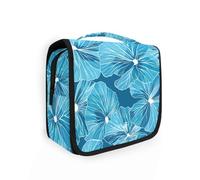 Bold Line Trousse de maquillage pour femme avec crochet de suspension et géranium cyan