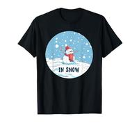 Bold Lost in Snow Style pour Une Tenue Amusante de Bonhomme de Neige T-Shirt