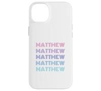 Bold Matthew Rugged Distressed Name Pride Coque pour iPhone 14 Plus