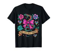 Bold Pride Snake Art - Not Cis Sorry Banner Retro Tattoo T-Shirt
