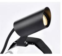 BOLD Projecteur de jardin LED avec sangle de serrage flexible pour système 24 V (avec câble PVC de 15 cm, 3000 K, IP65, intensité variable avec contrôleur Bold) - Anthracite