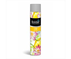 BOLDAIR - Aérosols parfumants Citron Lotus - Elimine les mauvaises odeurs - Parfume agréablement - Forte rémanence - Pulvérisation sèche - 750 ml - Fabrication française