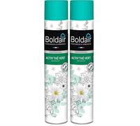 BOLDAIR - Désodorisant Thé Vert - Neutralise les Mauvaises Odeurs - Rafraîchit & Purifie l'Air - Pulvérisation Sèche - Made in France - 500ml, lot de 6