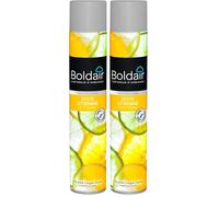 BOLDAIR - Désodorisant Zeste Citronné - Élimine les Mauvaises Odeurs & Parfume l'Air - Fabriqué par Les Plus Grands Parfumeurs de Grasse - Made in France - Pulvérisateur 500 ml (Lot de 2)