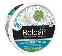 Boldair Destructeur d'odeurs gel, parfum Thé vert et Aloé Vera - pot 300 g