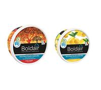 BOLDAIR Destructeur d'Odeur Ambre - 300 g & Gel destructeur d'odeur Citron - Neutralise les odeurs - parfume - Produit gel solide - Multi application - durée 8 semaines - 300g - Fabrication française