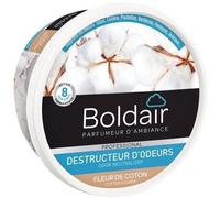 BOLDAIR - Gel destructeur d'odeur Fleur de Coton - Neutralise les odeurs - parfume- durée 8 semaines - 300g - Fabrication française