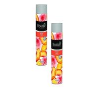 Boldair Lot de 2 Aérosols 750 ml Désodoriasant parfumant pêche rose