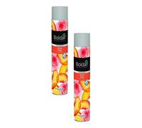 Boldair Lot de 2 Aérosols 750 ml Désodoriasant parfumant pêche rose