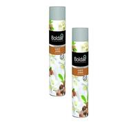 BOLDAIR Lot de 2 Aérosols 750 ml désodorisant parfumant karité jasmin
