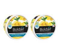 BOLDAIR - Gel destructeur d'odeur Citron - Neutralise les odeurs - parfume - Produit gel solide - Multi application - durée 8 semaines - 300g - Fabrication française
