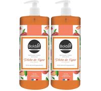 BOLDAIR- Nettoyant mains pêche de vigne- Formule nettoyante, Hydratante et adoucissante- 500ML- Fabrication Française (Lot de 2)