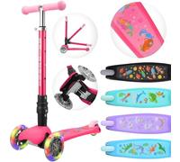 BOLDCUBE Teeny Fold | Trottinette 3 Roues Enfants 3-8 Ans | Pliable | Roues Lumineuses | Hauteur Ajustable 61 à 79 cm