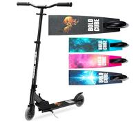 BOLDCUBE Trottinette 2 Roues Deluxe | Ages 6-14 + Ans | Enfants Ados | Pliable | sans Assemblage | Hauteur Adjustable 60 à 90 cm
