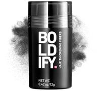 BOLDIFY Fibres Capillaires Naturelles - 12g - Poudre Densifiante - Masque la Perte de Cheveux en 15s - Pour Hommes et Femmes (Noir)