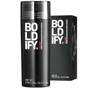 BOLDIFY Fibres Capillaires Naturelles - 56g - Poudre Densifiante - Masque la Perte de Cheveux en 15s - Pour Hommes et Femmes (Noir)