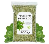 Boldo Tisane Feuilles 200g | Avec des Propriétés Digestives et Dépuratives, se Distingue par son Goût Végétal Intense et son Arôme Naturel Légèrement Amer