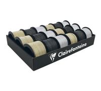 Clairefontaine Bolduc Sur Bobine "Fantasy", Glitter 0,000000 Noir