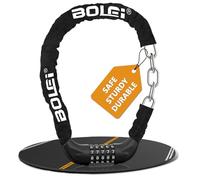 BOLEi Antivol vélo à combinaison avec code à 5 chiffres,Antivol vélo avec maillons de chaîne en acier trempé,Antivol à chaîne vélo,Antivols antivol pour vélo,E-Bike,Porte,Clôture,Barbecue