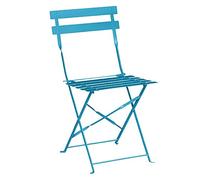 Bolero - 2 chaises pliantes en acier Bolero Perth bleues