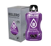 Bolero ACAI BERRY 24x3g | Jus en poudre sans sucre, sucré avec de la stévia + vitamine C | Convient pour les enfants et les diabétiques | Sans gluten et adapté aux végétaliens | Le goût