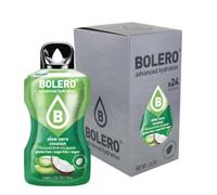 Bolero ALOE VERA COCO 24 x 3 g | Jus en poudre sans sucre, sucré avec de la stévia + vitamine C | Convient pour les enfants, les diabétiques | Sans gluten et adapté aux végétaliens | Le goût