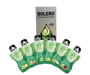 Bolero ALOE VERA MIX 24x9g | Poudre pour boisson sans sucre, sucrée avec de la stévia + Vitamine C | Convient aux enfants, sportifs et diabétiques | Sans gluten et adapté aux végans