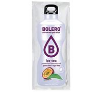 Bolero Drink thé glacé fruit de la passion - 12 x 9 g - Assez pour 1,5 l - 2,5 l boisson sans sucre et sans gaz carbonique - Sans aspartame - Sucré à la stévia