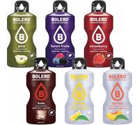 Bolero Boissons en poudre Set 6 sortes sans sucre Stevia Vegan Diète Fitness