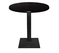Bolero Ce153 En Fonte Renforcent La Base De Table Carrée, Noir Noir