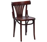 Bolero Cf143 Bois Bistro côté Chaise, Noyer (lot de 2)