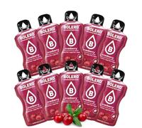 BOLERO Cranberry | 10 sticks 9g de Poudre pour Boisson sans sucre à la Stevia | Sans Conservateur ni colorants artificiels, Faible en calories, il convient pour toute la Famille