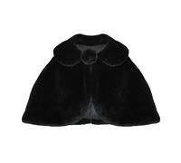 Boléro en fausse fourrure pour petites filles - Veste de princesse à manches longues - Châle étole cape cardigan pour demoiselle d'honneur - Tippet cape cardigan pour mariage fête enfants - Manteaux
