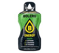 Bolero Energy 12 Beutel | Sugar-Free Powder Drink | Vegan & Gluten-Free | For Active Lifestyles (12x14g, Apple)
