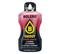 Bolero Energy 12 Beutel | Sugar-Free Powder Drink | Vegan & Gluten-Free | For Active Lifestyles (12x14g, Exotic Punch)