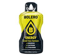 Bolero Energy 12 Beutel | Sugar-Free Powder Drink | Vegan & Gluten-Free | For Active Lifestyles (12x14g, Iced Tea Lemon)