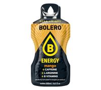 Bolero Energy 12 Beutel | Sugar-Free Powder Drink | Vegan & Gluten-Free | For Active Lifestyles (12x14g, Mango)