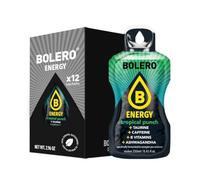 Bolero Energy 7 g x 12 sachets | Boisson en poudre sans sucre | Végan & sans gluten | Pour un mode de vie actif (12x7g, Punch Tropical)
